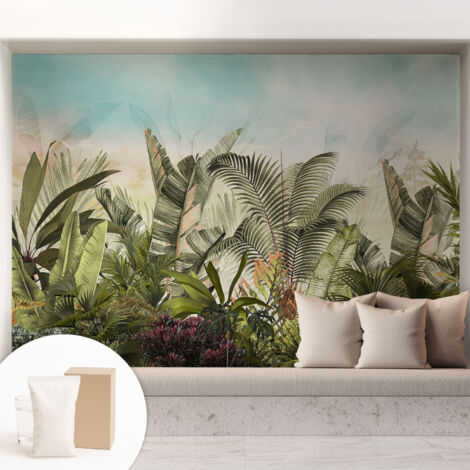 Carta Da Parati - Murale Alla Moda Decorazione - Camera Da Letto - Con Colla Gratuita Paradiso tropicale 208x146 cm (1/5)
