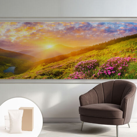 Carta Da Parati In Vlies Decorativa Per Pareti - Con Motivi Moderni - Con Colori Intensi - Per Ufficio Montagna occidentale 250x104 cm (1/5)