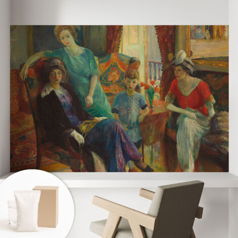 Carta Da Parati In Vlies Decorativa Per Pareti - Con Motivi Moderni - Con Colori Intensi - Per Ufficio Eleganza classica 104x70 cm (1/5)