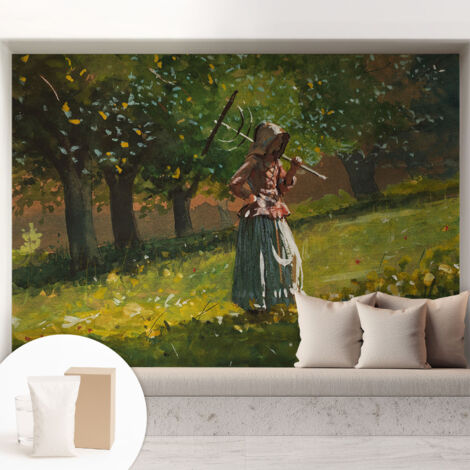 Carta Da Parati In Vlies Decorativa Per Pareti - Con Motivi Moderni - Con Colori Intensi - Per Ufficio pomeriggio autunnale 208x146 cm (1/5)