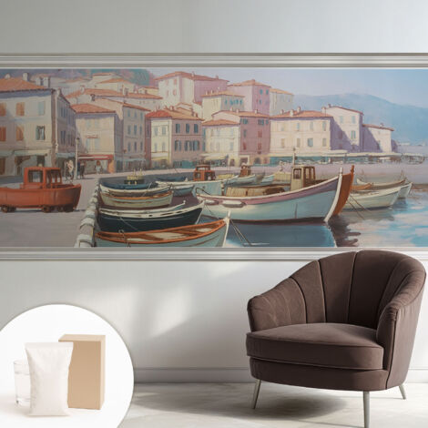 Carta Da Parati In Vlies Decorativa Per Pareti - Con Motivi Moderni - Con Colori Intensi - Per Ufficio Rifugio sul mare 250x104 cm (1/5)