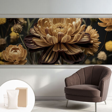 Carta Da Parati - Murale Alla Moda Decorazione - Camera Da Letto - Con Colla Gratuita Eleganza floreale 250x104 cm (1/5)
