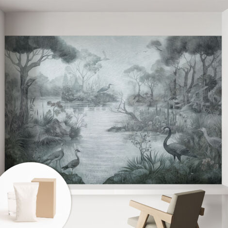 Carta Da Parati Con Design Moderno - Per Rinnovamento Rapido - Non-Woven - Per Interni Moderni Paesaggio naturale 152x104 cm (1/5)