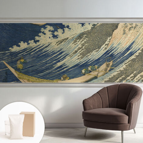 Carta Da Parati In Vlies Decorativa Per Pareti - Con Motivi Moderni - Con Colori Intensi - Per Ufficio Onde del mare 250x104 cm (1/5)