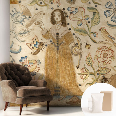 Carta Da Parati Non Tessuto - Con Colla Gratuita - Con Motivi Moderni - Design Elegante Per Pareti Natura colorata 250x250 cm (1/5)