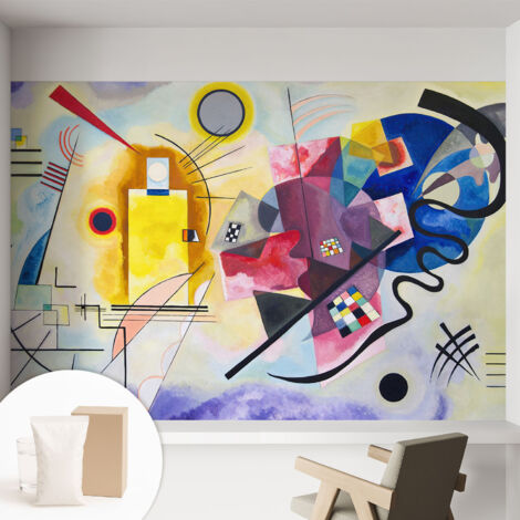 Carta Da Parati - Murale Alla Moda Decorazione - Camera Da Letto - Con Colla Gratuita Astrazione colorata 152x104 cm (1/5)
