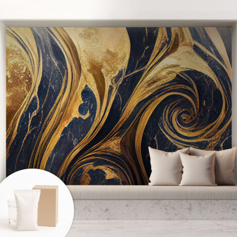 Carta Da Parati - Mural - Con Sala Da Pranzo - Camera Da Letto - Cameretta - Con Colla Gratuita Motivi marmorizzati 208x146 cm (1/5)