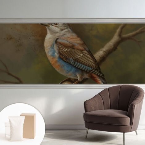 Carta Da Parati - Murale Alla Moda Decorazione - Camera Da Letto - Con Colla Gratuita Ritratto di uccello 250x104 cm (1/5)