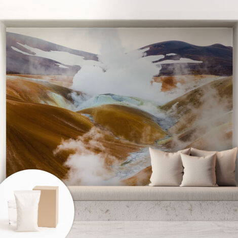 Carta Da Parati - Murale Alla Moda Decorazione - Camera Da Letto - Con Colla Gratuita colline vulcaniche 208x146 cm (1/5)