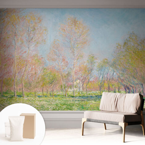 Carta Da Parati Non Tessuto - Decorazione Da Muro - Traspirante - Con Motivo - Per Camera Da Letto Cucina Parco primaverile 312x219 cm (1/5)