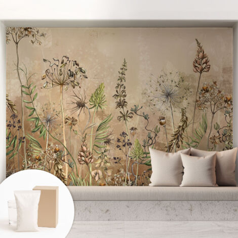 Carta Da Parati Non Tessuto - Decorazione Da Muro - Traspirante - Con Motivo - Per Camera Da Letto Cucina Fiori rustici 208x146 cm (1/5)