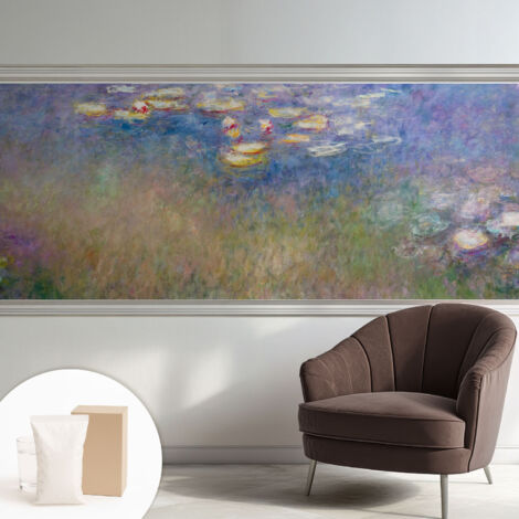 Carta Da Parati Non Tessuto - Decorazione Da Muro - Traspirante - Con Motivo - Per Camera Da Letto Cucina Ninfee 250x104 cm (1/5)