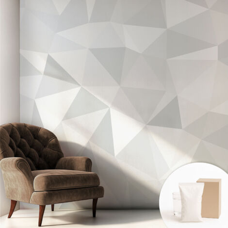 Carta Da Parati - Mural - Con Sala Da Pranzo - Camera Da Letto - Cameretta - Con Colla Gratuita Mosaico triangolare 250x250 cm