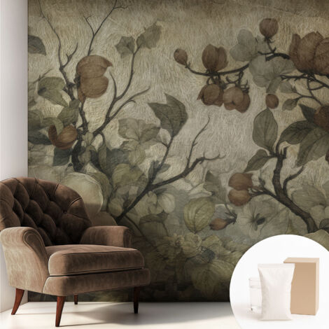 Carta Da Parati con design moderno - con motivi moderni - Fotomurali in TNT Soggiorno Camera De Letto Sala Ufficio Bellezza floreale 250x250 cm