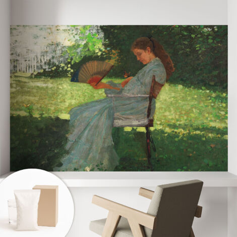 Carta Da Parati Facile Da Installare - Vlies Per Arredamento Interno - Per Pareti - Stile Moderno - Con Colla Gratuita Armonia estiva 104x70 cm (1/5)
