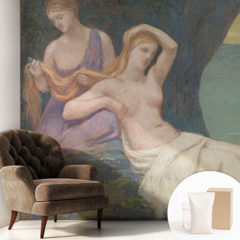 Carta Da Parati Non Tessuto - Con Colla Gratuita - Con Motivi Moderni - Design Elegante Per Pareti Scena marinara 250x250 cm (1/5)