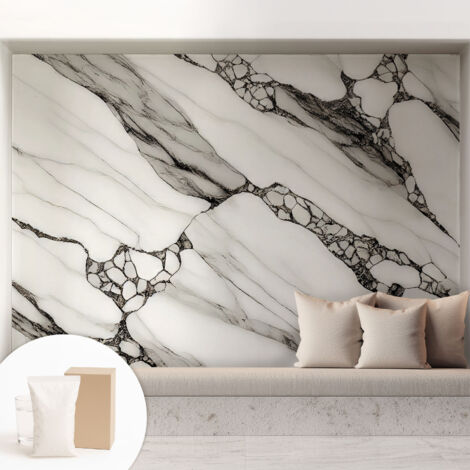 Carta Da Parati Non Tessuto - Con Colla Inclusa per Camera da Letto - Facile da Applica - Motivo decorativo Motivo a pietra 208x146 cm (1/5)