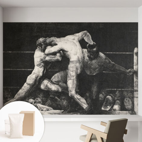 Carta Da Parati Non Tessuto - Di Alta Qualità Per Il Soggiorno La Cucina - Tendenze Moderne - Vlies Ecologico Duello tra pugili 152x104 cm (1/5)