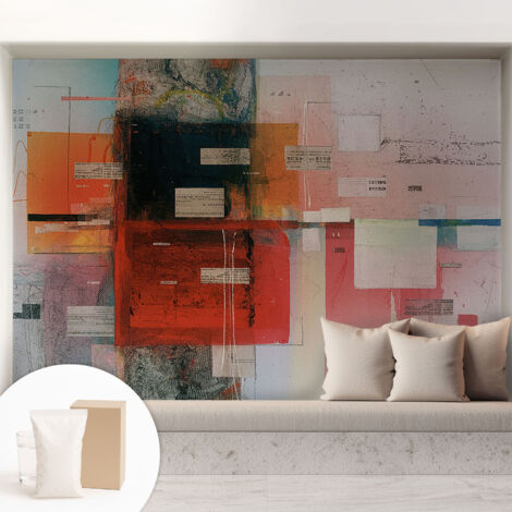 Carta Da Parati - Mural - Con Sala Da Pranzo - Camera Da Letto - Cameretta - Con Colla Gratuita Composizione astratta 208x146 cm (1/5)
