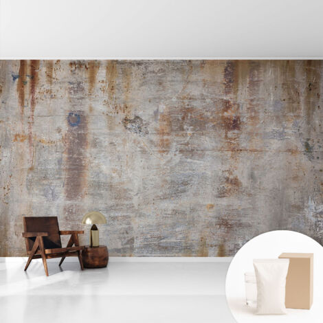 Tapete Vliestapete mit Kleber - Wanddekoration - Wandfolie - 3D Tapete Wand - Wohnungsdeko Rauhe Oberfläche 416x254 cm (1/5)