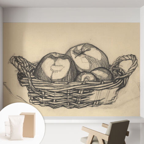 Carta Da Parati In Vlies - Fotomurale - Decorazione Paretie - Per Camera Da Letto - Per Soggiorno - Con Colla Gratuita Cesto di frutta 152x104 cm (1/5)