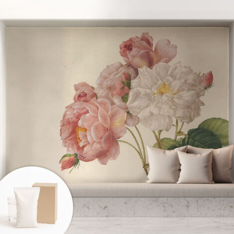 Carta Da Parati Con Design Moderno - Per Rinnovamento Rapido - Non-Woven - Per Interni Moderni Rose romantiche 208x146 cm (1/5)