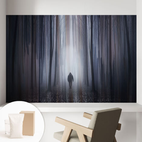 Carta Da Parati - Murale Alla Moda Decorazione - Camera Da Letto - Con Colla Gratuita Silenzio della foresta 104x70 cm (1/5)