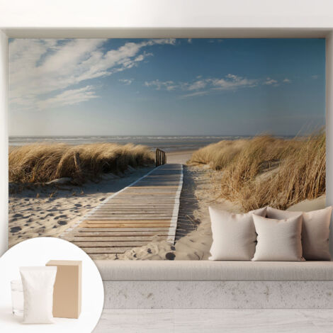 Carta Da Parati Non Tessuto - Decorazione Da Muro - Traspirante - Con Motivo - Per Camera Da Letto Cucina Sentiero costiero 208x146 cm (1/5)