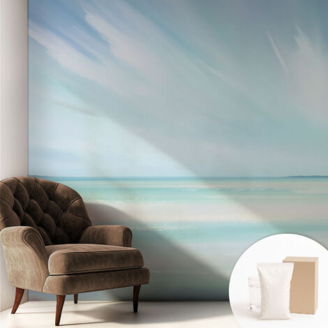Carta Da Parati - Murale Alla Moda Decorazione - Camera Da Letto - Con Colla Gratuita Mare calmo 250x250 cm (1/5)