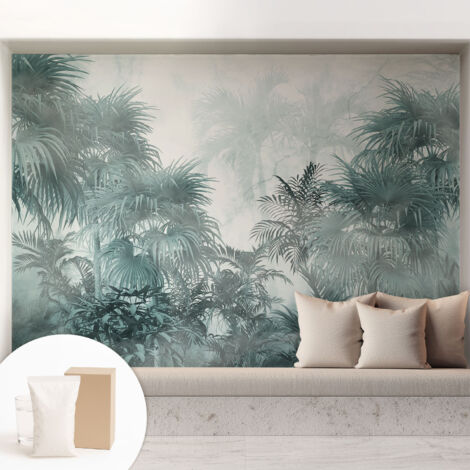 Carta Da Parati Non Tessuto - Decorazione Da Muro - Traspirante - Con Motivo - Per Camera Da Letto Cucina Verde esotico 208x146 cm (1/5)