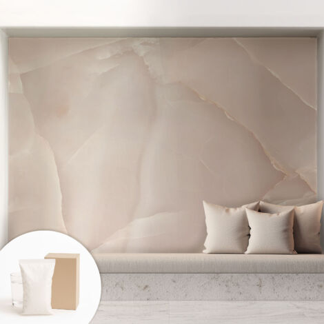 Carta Da Parati In Vlies - Fotomurale - Decorazione Paretie - Per Camera Da Letto - Per Soggiorno - Con Colla Gratuita Marmo rosa 208x146 cm (1/5)