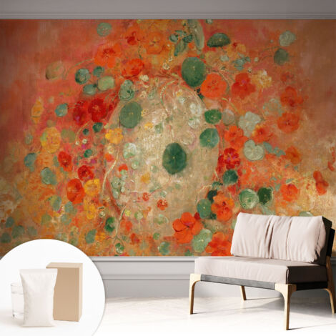 Carta Da Parati Non Tessuto - Di Alta Qualità Per Il Soggiorno La Cucina - Tendenze Moderne - Vlies Ecologico Fiori astratti 312x219 cm (1/5)