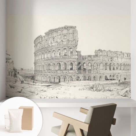 Carta Da Parati In Vlies - Fotomurale - Decorazione Paretie - Per Camera Da Letto - Per Soggiorno - Con Colla Gratuita Antiche rovine 104x70 cm (1/5)