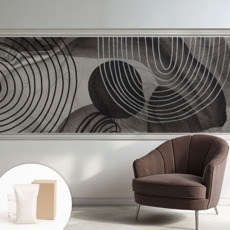 Carta Da Parati Con Design Moderno - Per Rinnovamento Rapido - Non-Woven - Per Interni Moderni Armonia delle forme 250x104 cm (1/5)