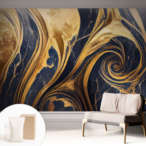 Carta Da Parati - Mural - Con Sala Da Pranzo - Camera Da Letto - Cameretta - Con Colla Gratuita Motivi marmorizzati 312x219 cm (1/5)