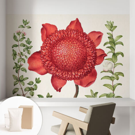 Carta Da Parati - Murale Alla Moda Decorazione - Camera Da Letto - Con Colla Gratuita Eleganza floreale 104x70 cm (1/5)