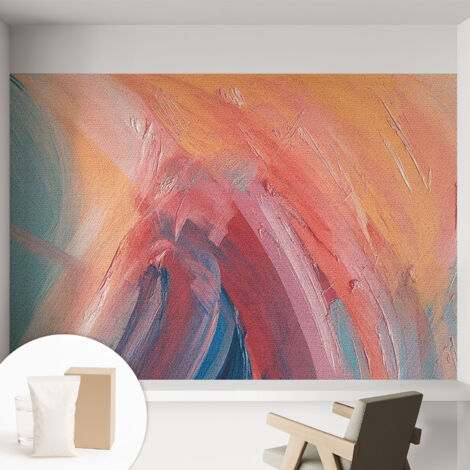 Carta Da Parati - Murale Alla Moda Decorazione - Camera Da Letto - Con Colla Gratuita Esplosioni colorate 152x104 cm (1/5)