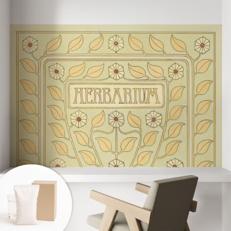 Carta Da Parati - Murale Alla Moda Decorazione - Camera Da Letto - Con Colla Gratuita Ornamento per piante 104x70 cm (1/5)