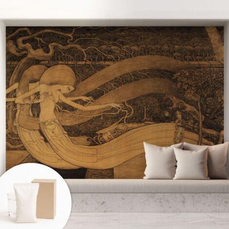 Carta Da Parati - Murale Alla Moda Decorazione - Camera Da Letto - Con Colla Gratuita Personaggi surreali 208x146 cm (1/5)