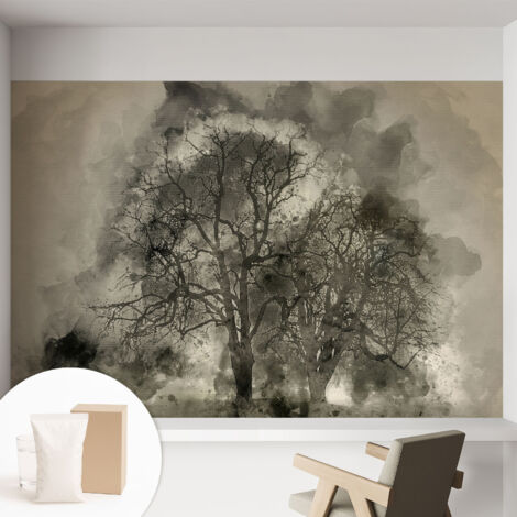 Carta Da Parati - Murale Alla Moda Decorazione - Camera Da Letto - Con Colla Gratuita Alberi misteriosi 152x104 cm (1/5)