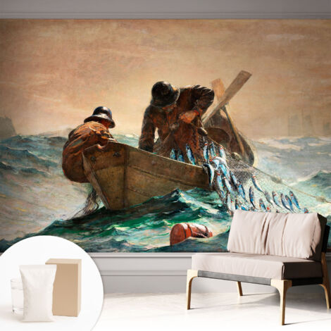 Carta Da Parati - Non Tessuto - Con Colla Inclusa - Per Interni - Ecologica - Con Ingresso - Soggiorno Avventura in mare 312x219 cm (1/5)