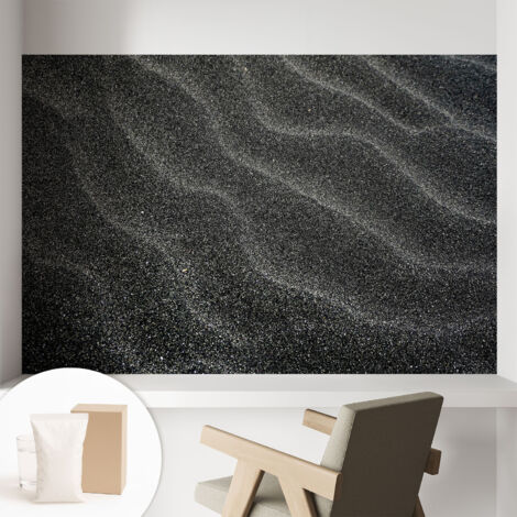 Carta Da Parati Non Tessuto - Di Alta Qualità Per Il Soggiorno La Cucina - Tendenze Moderne - Vlies Ecologico Onde di sabbia 104x70 cm (1/5)