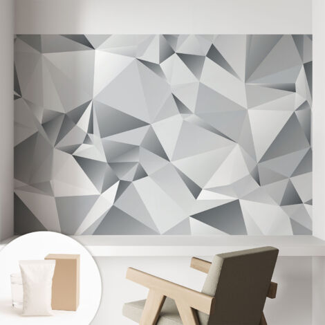 Carta Da Parati In Vlies Decorativa Per Pareti - Con Motivi Moderni - Con Colori Intensi - Per Ufficio Geometria astratta 104x70 cm (1/5)