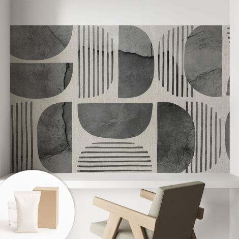 Carta Da Parati - Murale Alla Moda Decorazione - Camera Da Letto - Con Colla Gratuita Forme geometriche 104x70 cm