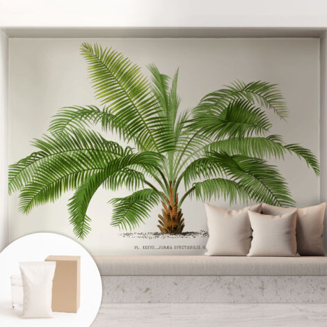 Carta Da Parati - Murale Alla Moda Decorazione - Camera Da Letto - Con Colla Gratuita Palma splendente 208x146 cm (1/5)