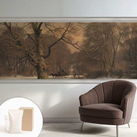 Carta Da Parati Non Tessuto - Di Alta Qualità Per Il Soggiorno La Cucina - Tendenze Moderne - Vlies Ecologico Paesaggio invernale 250x104 cm (1/5)