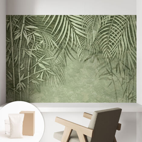 Carta Da Parati - Murale Alla Moda Decorazione - Camera Da Letto - Con Colla Gratuita Paradiso di bambù 104x70 cm (1/5)