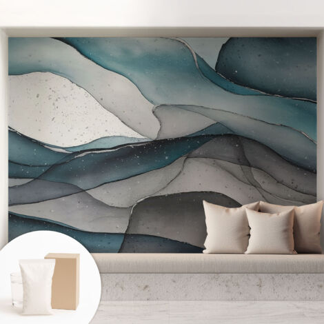 Carta Da Parati - Murale Alla Moda Decorazione - Camera Da Letto - Con Colla Gratuita piogge colorate 208x146 cm (1/5)