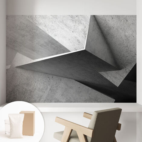 Carta Da Parati In Vlies Decorativa Per Pareti - Con Motivi Moderni - Con Colori Intensi - Per Ufficio Strutture geometriche 104x70 cm (1/5)