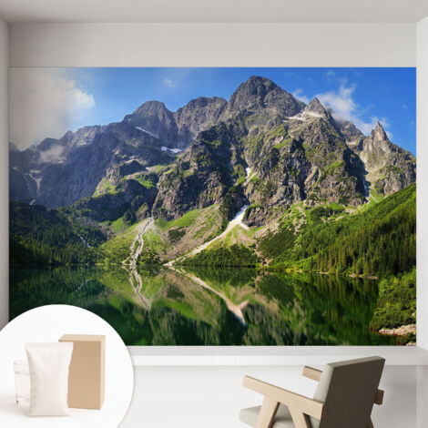 Carta Da Parati - Murale Alla Moda Decorazione - Camera Da Letto - Con Colla Gratuita Montagne pittoresche 152x104 cm (1/5)